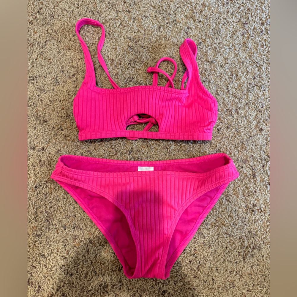 Pink matching suit